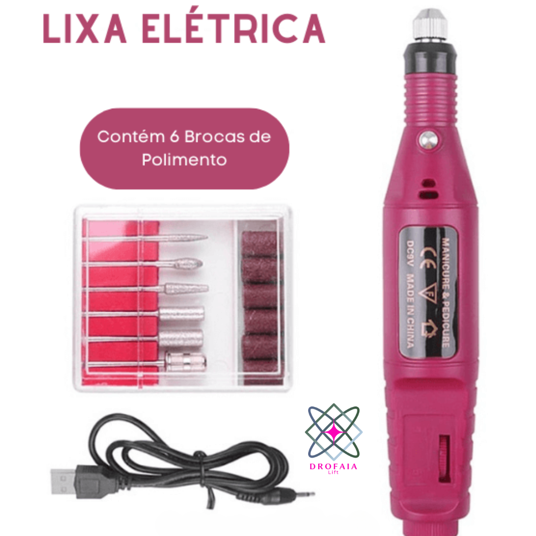 Kit de Unha de Gel com Led Secador e Máquina de Broca