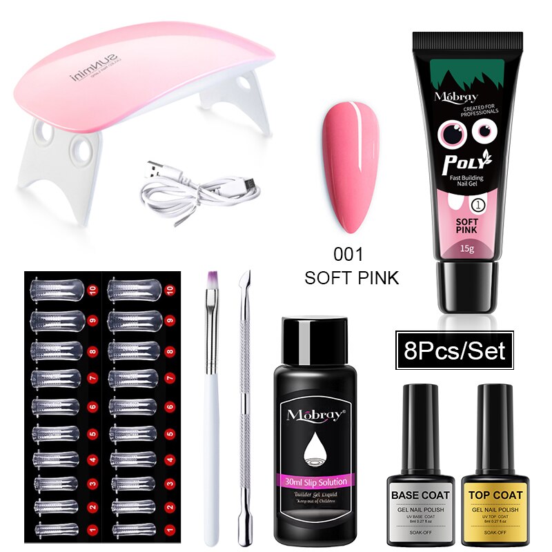 Kit de Unha de Gel com Led Secador e Máquina de Broca