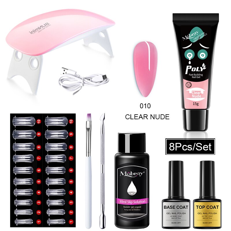Kit de Unha de Gel com Led Secador e Máquina de Broca