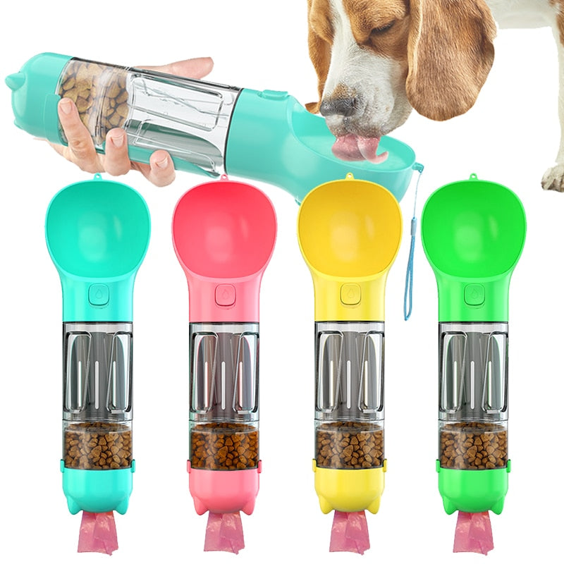 Garrafa Multifuncional 3 em 1 Para Cães
