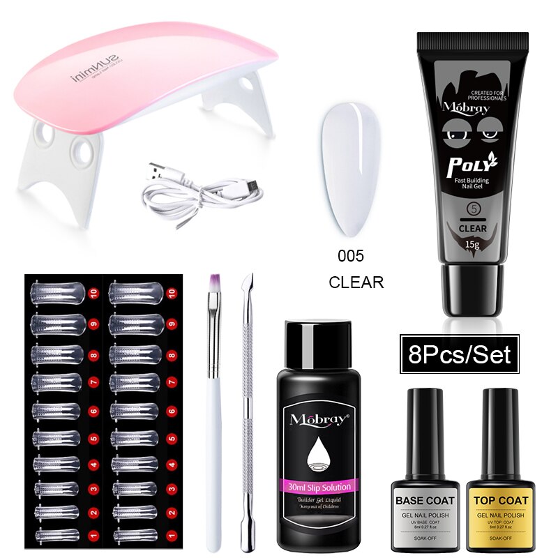 Kit de Unha de Gel com Led Secador e Máquina de Broca