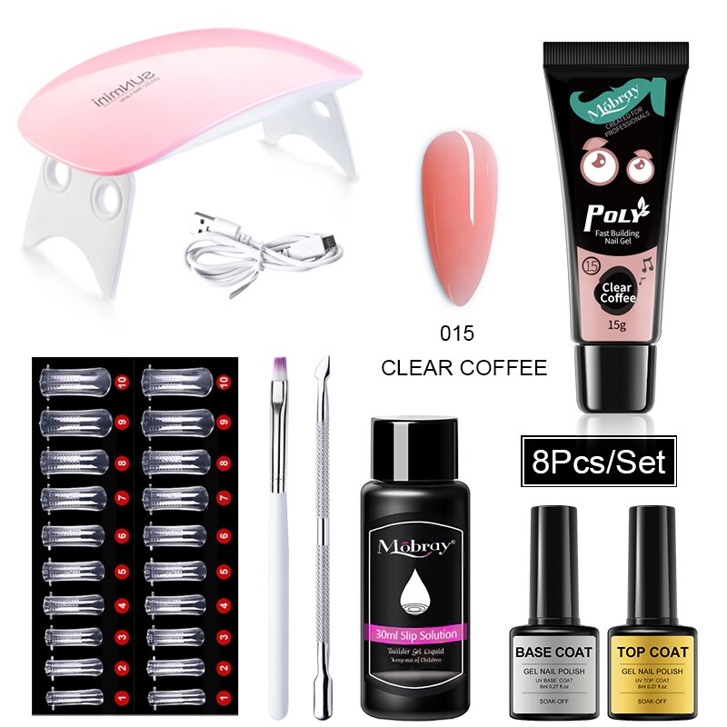 Kit de Unha de Gel com Led Secador e Máquina de Broca