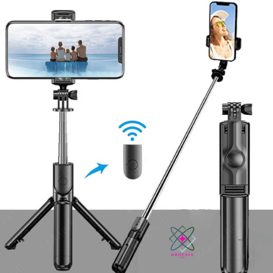Pau de Selfie Tecnológico com Bluetooth para todos os tipos de Câmera