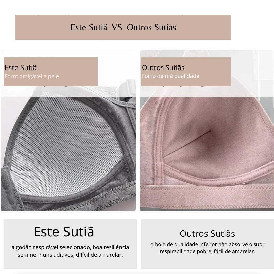 Sutiã de Sustentação e Conforto: Suporte Perfeito e Maciez para o Dia Todo!